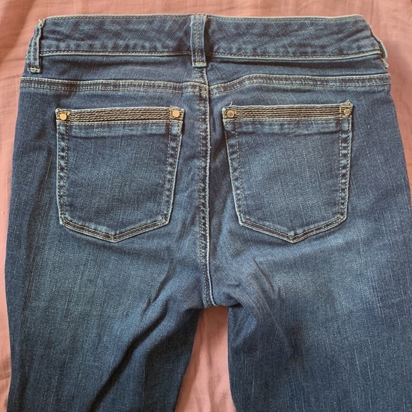 White House Black Market Skinny Leg Jeans Size 0 Reg Length - Picture 4 of 6